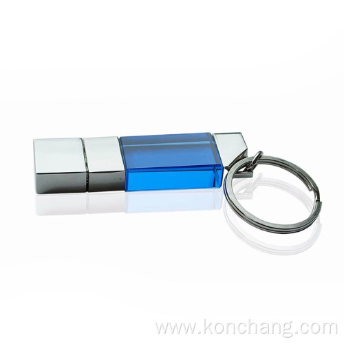 Bulk USB Drives - Premium USB Small Crystal Glass USB Flash Drive 3D Logo Supplier